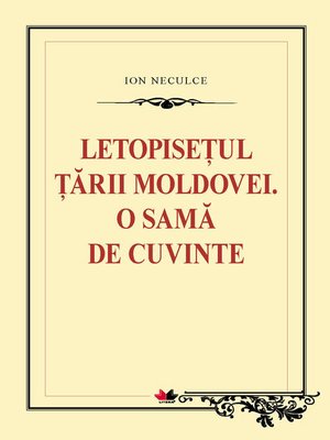 cover image of Letopisețul Țării Moldovei. O samă de cuvinte